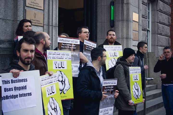 Work must pay picket