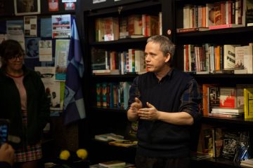 Dr Conor McCabe speaks at the launch of 'Money' in Connolly Books in November. Credit: Donal Higgins.